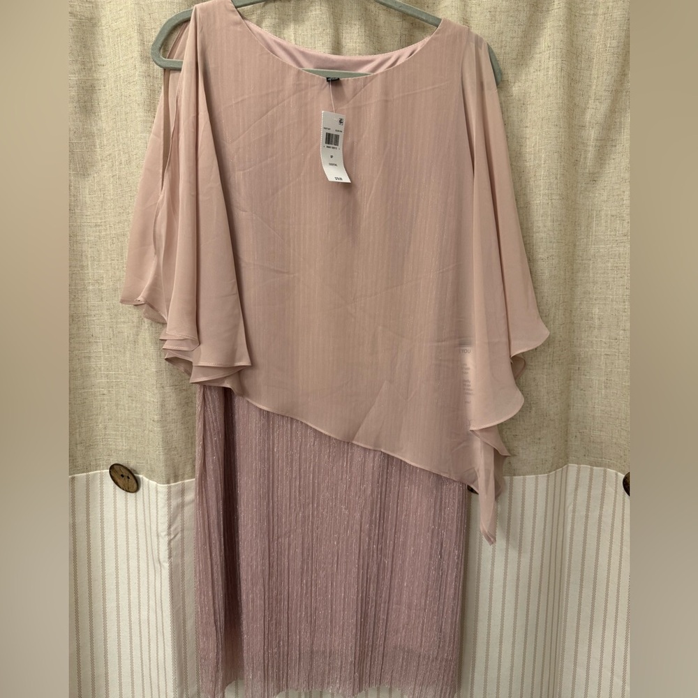 3/$15 Connected Apparel Asymmetrical Pink Dress - Picture 2 of 5